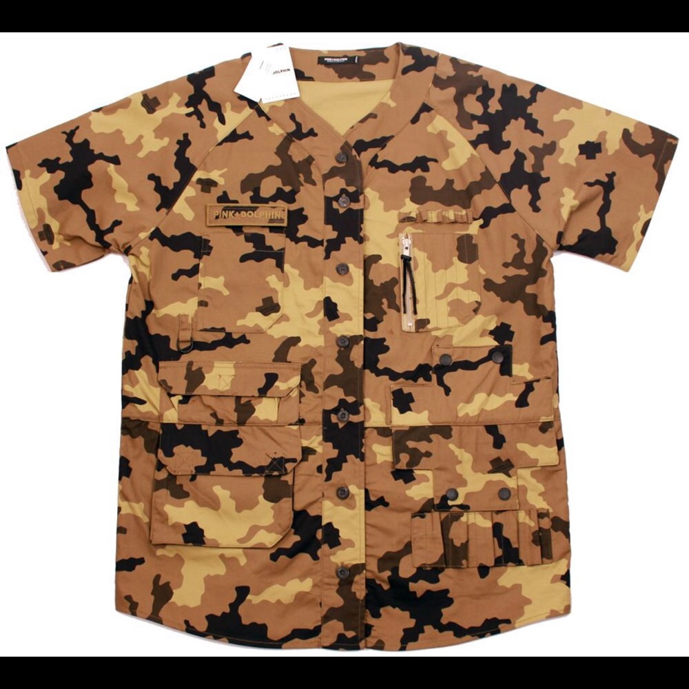 Pink Dolphin Tactical Jersey Over-shirt Camouflage